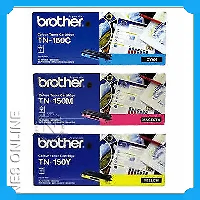 3xBrother TN150C/M/Y Color Toner->DCP9040CN DCP9042CDN HL4040CN HL4050CDN 9450 • $257.25